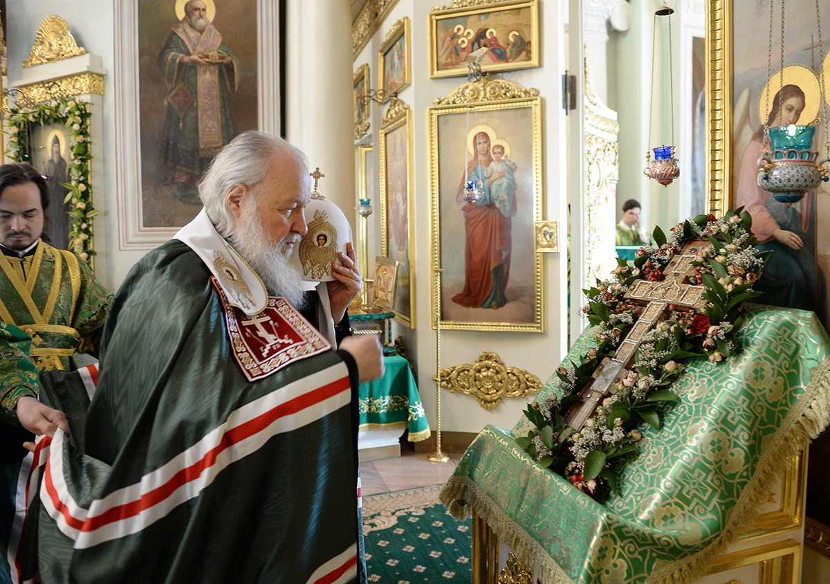 Патриаршее служение в день памяти святого благоверного князя Даниила в Даниловом ставропигиальном монастыре