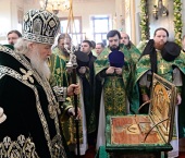 De ziua pomenirii sfântului dreptcredinciosului cneaz Daniil al Moscovei Întâistătătorul Bisericii Ruse a oficiat Liturghia la mănăstirea stavropighială „Sfântul Daniil”