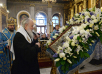 Sluijrea Patriarhului în ajunul sâmbetei a 5-a din Postul Mare la catedrala „Arătarea Domnului”, or. Moscova