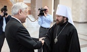 Mitropolitul de Volokolamsk Ilarion s-a întâlnit cu președintele Consiliului de Stat al Tatarstanului F.H. Muhametșin