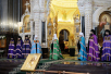 Slujirea Patriarhului de sărbătoarea Intrarea Domnului în Ierusalim la catedrala „Hristos Mântuitorul”. Hirotonia arhimandritului Porfirii (Predniuk) în treapta de episcop de Lida și Smorgon