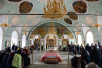 Slujirea Patriarhului în Lunea Mare la mănăstirea „Sfântul mitropolit Petru” din Vysokoe