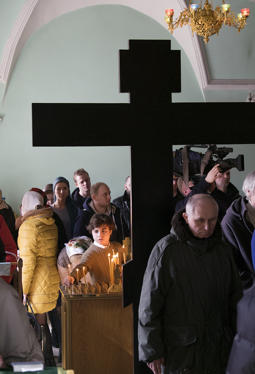 Патриаршее служение в Великий Понедельник в Высоко-Петровском ставропигиальном монастыре