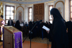 Slujirea Patriarhului în ajun de Joia Mare la mănăstirea stavropighială „Sfinții Boris și Gleb” din Anosino