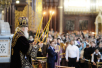 Slujirea Patriarhului în Joia Mare la catedrala „Hristos Mântuitorul”, or. Moscova