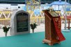 Освячення закладного каменя у фундамент храму св. Феодора Ушакова в районі Південне Бутовo в Москві
