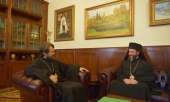 Архиепископ Охридский Иоанн посетил Отдел внешних церковных связей Московского Патриархата