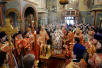 Slujirea Patriarhului de Radonița (Paștele Blajinilor) la catedrala „Sfântul arhistrateg Mihail” în Kremlin, or. Moscova. Pomenirea pascală a celor adormiți