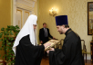 Decorarea colaboratorilor Patriarhiei Moscovei, care marchează în anul 2015 date memorabile