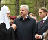 Святейший Патриарх Кирилл принял участие в церемонии перезахоронения великого князя Николая Николаевича и его супруги
