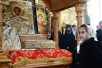 Патріарше служіння в день пам'яті великомученика Георгія Побідоносця в Георгіївському храмі на Поклонній горі
