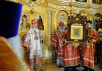 Slujirea Patriarhului la biserica „Schimbarea la Față a Domnului” pe piața Preobrajenskaia, or. Moscova