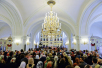 Патріарше служіння в храмі Преображення Господнього на Преображенській площі м. Москви