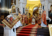 Slujirea Patriarhului în Duminica a 5-a după Paști la catedrala „Hristos Mântuitorul”, or. Moscova