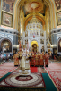 Патриаршее служение в Неделю 5-ю по Пасхе в Храме Христа Спасителя в Москве