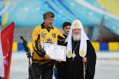 Святейший Патриарх Кирилл встретился с участниками молодежного турнира по хоккею с мячом в Ульяновске