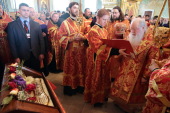 De sărbătoarea Cincizecimei locțiitorul Patriarhal pentru Eparhia Moscovei, aflându-se la Kolomna, a oficiat Liturghia și un Te Deum în fața moaștelor sfântului Gheorghe Purtătorul de Biruință