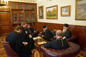 Mitropolitul de Volokolamsk Ilarion s-a întâlnit cu delegația Patriarhiei Ierusalimului