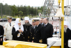 Патриарший визит в Архангельскую митрополию. Посещение учебного парусного судна «Мир»