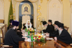 Встреча Святейшего Патриарха Кирилла с членами Комиссии по подготовке празднования 1000-летия русского монашеского присутствия на Святой Горе Афон