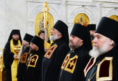 Ipopsifierea arhimandritului Vsevolod (Ponici) în treapta de episcop de Slavgorod și Kamen-pe-Obi, a arhimandritului Vladimir (Maștanov) în treapta de episcop de Șadrin și Dalmatovo și a arhimandritului Nicolai (Krivenko) în treapta de episcop de Severobaikalsk și Sosnovo-Oziorskoe