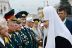 Vizita Patriarhului în Republica Belarus. Depunerea coroanei de flori la Monumentul Victoriei în Minsk