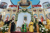 В праздник Собора Белорусских святых Предстоятель Русской Церкви совершил Литургию в Воскресенском соборе г. Бреста