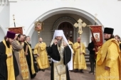 В Архангельской епархии прошел крестный ход на судах по маршруту «Холмогоры — Архангельск»