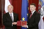 Mitropolitul de Riga Alexandr a luat parte la actul solemn cu prilejul inaugurării noului Președinte al Republicii Letone