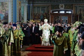 Preafericitul Patriarh Chiril a oficiat Liturghia la catedrala „Schimbarea la Față a Mântuitorului” a mănăstirii din Valaam și a condus hirotonia arhimandritului Vladimir (Maștanov) în treapta de episcop de Șadrinsk și Dalmatovo