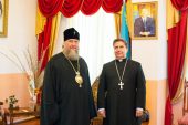 Состоялась встреча главы Казахстанского митрополичьего округа с апостольским нунцием в Казахстане