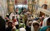 Slujirea Patriarhului în lavra „Sfânta Treime” a cuviosului Serghie. Privegherea