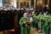 Slujirea Patriarhului în lavra „Sfânta Treime” a cuviosului Serghie. Dumnezeiasca liturghie