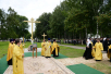 Vizita Patriarhului la Eparhia de Kostroma. Sfințirea pietrei de temelie a catedralei „Adormirea Maicii Domului” în kremlinul din Kostroma