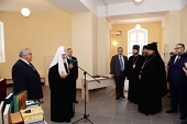 Патриарший визит в Костромскую епархию. Посещение библиотеки Ипатьевского монастыря