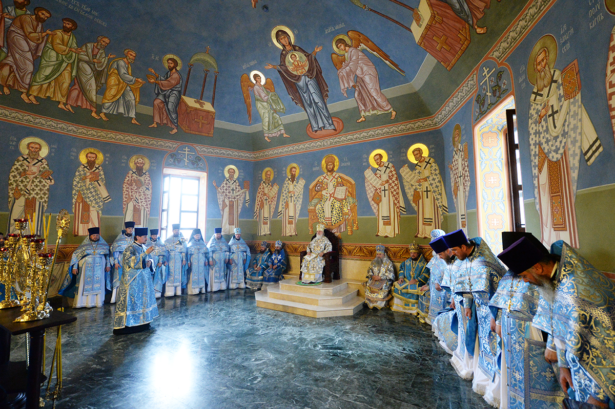 Vizita Patriarhală a Ivanovo metropolitane.  Consacrarea de Catedrala Adormirea Ivanovo.  Sfânta Liturghie în Catedrala nou consacrat