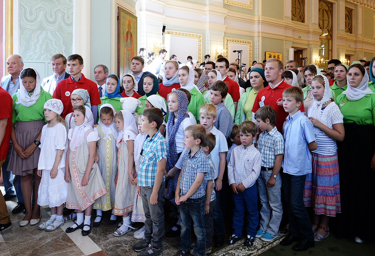 Освящение домового храма святого равноапостольного Владимира в Московском епархиальном доме