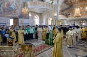 Предстоятель Русской Церкви совершил Литургию в соборе святого равноапостольного князя Владимира в г. Новочебоксарске