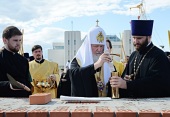 Vizita Patriarhului la Mitropolia de Ciuvașia. Punerea pietrei de temelie a bisericii în cinstea cuviosului Serghie de Radonej la Ceboksary