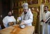 Slujirea Patriarhului de sărbătoarea Schimbării la Față a Domnului la biserica „Sfinții mucenici și pătimitori Boris și Gleb” din Degunino, or. Moscova