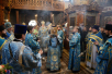 Патриаршее служение в праздник Сретения Владимирской иконы Божией матери в Сретенском монастыре г. Москвы