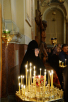 Патриаршее служение в день памяти Усекновения главы Иоанна Предтечи в Иоанно-Предтеченском монастыре г. Москвы