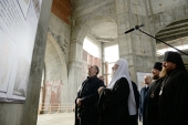 Preafericitul Patriarh Chiril a vizitat catedrala în construcție „Schimbarea la Față a Domnului” din Salehard