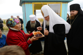 Святейший Патриарх Кирилл встретился с представителями коренных народов Крайнего Севера в фактории Лаборовая