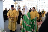 Святейший Патриарх Кирилл совершил закладку храма святых Новомучеников и исповедников Церкви Русской в Норильске