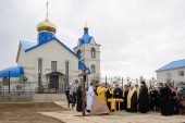 На месте, где располагался Акмолинский лагерь жен изменников Родины, освящен камень в основание музея новомучеников и исповедников Христовых