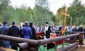 На месте строительства православного храма в Мюнхене впервые совершен молебен