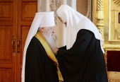 De ziua pomenirii cuviosului Serghie de Radonej Preafericitul Patriarh Chiril a înmânat înalte distincții bisericești unui șir de arhierei și mireni