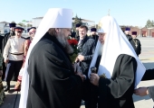A început vizita de Prim sfințit ierarh a Preafericitului Patriarh Chiril la Mitropolia Donului
