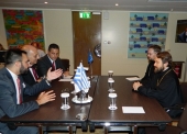 Председатель ОВЦС встретился заместителем министра иностранных дел Греции, генеральным секретарем Межпарламентской ассамблеи Православия Яннисом Аманатидисом